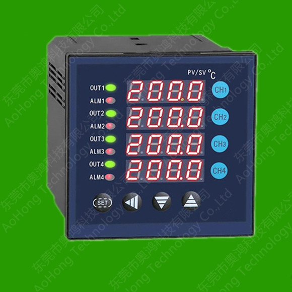 PT100/PT1000/热电偶四通道温度控制仪器（可带RS485）